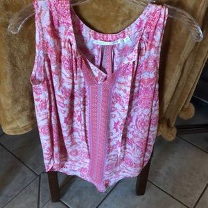 Violet & Claire pink and orange blouse size M